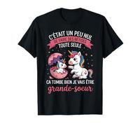 Future Grande Soeur Drôle Annonce Licorne Bêtises Enfant T-Shirt