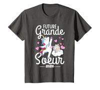 Future Grande Soeur, Grande Soeur 2026 Annonce Grossesse T-Shirt, Enfant, Asphalte, 6 Ans