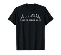 Future Grande Sœur 2025 ECG Avec Bébé Annoncer La Grossesse T-Shirt