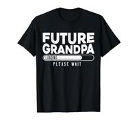 Future Grandpa Loading Baby Announcement révélation du Sexe du bébé T-Shirt Graphique avec Valeur