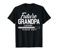 Future Grandpa Loading Baby Announcement révélation du Sexe du bébé T-Shirt Graphique avec Valeur