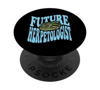 Future Herpetologist Anaconda Tête de Serpent Herping Reptile PopSockets PopGrip Adhésif