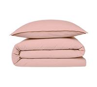 Future Home - Housse de Couette Vendue à l'unité 1 pièce avec Finition Rabat/Bouteille en 100% Coton Premium 57 Fils Unie Rose 1 Personne 140x200cm