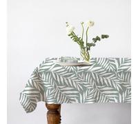 Future Home Lot Nappe carrée + 2 Serviettes de Table déperlante Feuillage 140x140cm Vera