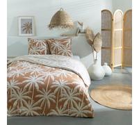 Future Home Parure de lit 3 pièces Adulte 2 Personnes en Coton 57 Fils imprimé Camel Set de Housse de Couette 240x220cm +2 Taies d'oreiller 63x63 cm avec Fermeture Boutons