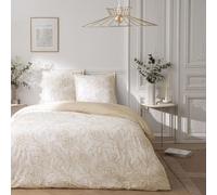 Future Home Parure de lit 3 pièces Adulte 2 Personnes en Satin de Coton réversible Set de Housse de Couette 260x240cm +2 Taies d'oreiller 63x63 cm avec Fermeture Boutons