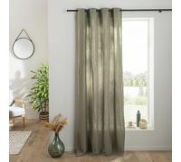 Future Home Rideau uni en Gaze de Coton Oeillets à l'unité 140x260cm Kaki