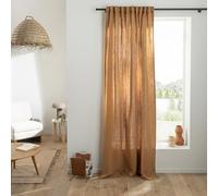Future Home Rideau uni en Gaze de Coton Pattes cachées à l'unité 140x300cm Camel