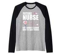 Future INFIRMIÈRE J'Ai abandonné ma Vie pour Apprendre à sauver la vôtre Meme Manche Raglan