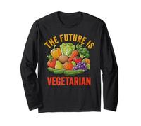 Future is Vegetarian Vegan Plants Légumes Amateur de Nourriture Manche Longue