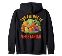 Future is Vegetarian Vegan Plants Légumes Amateur de Nourriture Sweat à Capuche