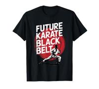 Future Karaté Ceinture Noire Amusante pour Les Amateurs d'arts Martiaux Japonais T-Shirt