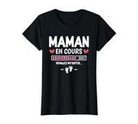 Future Maman en Cours 2027 Humour Annonce Premier Bébé T-Shirt Graphique avec Valeur