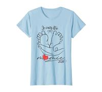 Future Mamie 2026 Annonce Grossesse Bientôt Grand Mère T-Shirt, Femme, Bleu Céleste, M