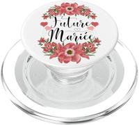 Future Mariée Cadeau EVJF Couronne De Fleur Terracotta Bride PopSockets PopGrip pour MagSafe