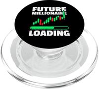 Future Millionaire Loading Trader Stocks Marché boursier PopSockets PopGrip pour MagSafe