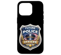 Future Police Officer Academy pour garçons et Enfants Policier Flic Coque pour iPhone 16 Pro