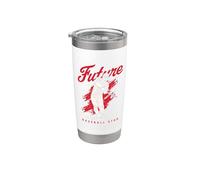 Future Prairie Du Chien Baseball Star Joueur Gobelet isotherme en acier inoxydable double paroi