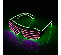 Future Punk Cyber Shoous Lunettes Led,Neon Glow In The Dark Goggles,Club Bar Party,Chang Dance,Stage Props - Type J