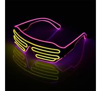 Future Punk Cyber Shoous Lunettes Led,Neon Glow In The Dark Goggles,Club Bar Party,Chang Dance,Stage Props - Type I