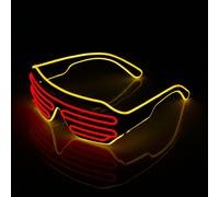 Future Punk Cyber Shoous Lunettes Led,Neon Glow In The Dark Goggles,Club Bar Party,Chang Dance,Stage Props - Type E