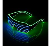 Future Punk Cyber Shoous Lunettes Led,Neon Glow In The Dark Goggles,Club Bar Party,Chang Dance,Stage Props - Type F