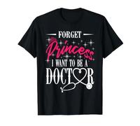 Future résidence médicale Oubliez la Princesse, Je Veux être médecin T-Shirt Graphique avec Valeur