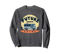 Future Roadie My First Concert Kids Music Tour Bus Adventure Sweatshirt, Unisexe pour Adultes, Chiné Foncé, XXL