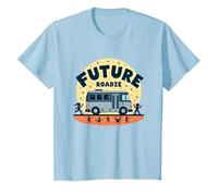 Future Roadie My First Concert Kids Music Tour Bus Adventure T-Shirt, Enfant, Bleu Céleste, 12 Ans