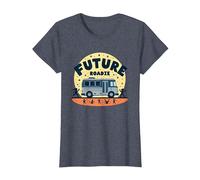 Future Roadie My First Concert Kids Music Tour Bus Adventure T-Shirt, Femme, Bleu Chiné, L