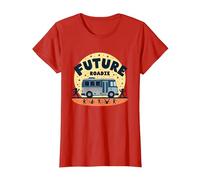 Future Roadie My First Concert Kids Music Tour Bus Adventure T-Shirt, Femme, Rouge, XL