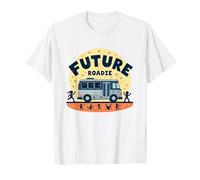 Future Roadie My First Concert Kids Music Tour Bus Adventure T-Shirt, Homme, Blanc, M