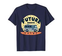 Future Roadie My First Concert Kids Music Tour Bus Adventure T-Shirt, Homme, Bleu Marine, S