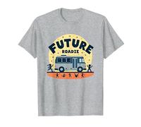 Future Roadie My First Concert Kids Music Tour Bus Adventure T-Shirt, Homme, Gris Chiné, XL