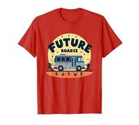 Future Roadie My First Concert Kids Music Tour Bus Adventure T-Shirt, Homme, Rouge, XL