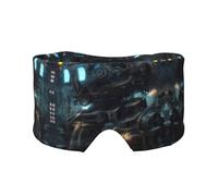 Future Robot Bandeau de Sommeil Latéral Unisexe Masque de Sommeil Yeux et Cache-Oreilles (68,1 x 10,9 cm) Intérieur et Extérieur Voyage Yoga Réglable Confort Yeux et Oreilles