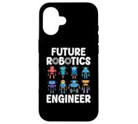 Future Robotics Engineer Funny Robot Engineering Kids Coque pour iPhone 16