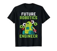 Future Robotics Engineer Robot Intelligence Artificielle IA T-Shirt Graphique avec Valeur, Homme, Noir, M