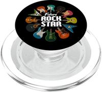 Future Rock Star Guitare électrique colorée Groupe de Musique pour Enfants PopSockets PopGrip pour MagSafe