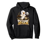 Future Soccer Star Eagle Kicking Football Design Sweat à Capuche