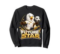 Future Soccer Star Eagle Kicking Football Design Sweatshirt
