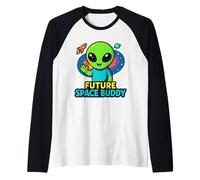 Future Space Buddy Alien Area 51 Manche Raglan