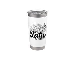 Future Tata 2027 Annonce Grossesse Cadeau Gobelet isotherme en acier inoxydable double paroi