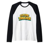 Future Trucker Enfant Fils Garçon Chauffeur de Camion Enfant Jeune Manche Raglan