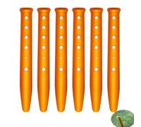 FutureHight Lot de 6 piquets pour tente à neige et sable - En alliage d'aluminium - Clous de tente légers pour camping, randonnée, sac à dos