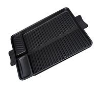 FUTUREORYY 1 pièce Plaque de Cuisson Rectangulaire Antiadhésive pour Barbecue Outil de BBQ Extérieur pour Steak de Boeuf et Grillades Entre