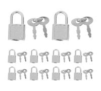FUTUREORYY 10 Ensembles Mini Padlock With Key Vintage Metal Pirate Lock For Jewelry Box Diary Storage Box And Suitcase Compact Keyed Lock Accessory For Backpack Locker Toolbox