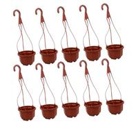 FUTUREORYY 10 Ensembles Octagon Hanging Plant Pots with Hooks for Balcony Garden Decoration Breathable Root Control Mesh Flower Baskets for Home and Outdoor Use