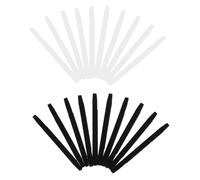 FUTUREORYY 10 Paires Embouts de Branches Lunettes Silicone Souple Antidérapant Protection Confortable pour Yeux Accessoires de Remplacement pour Lunettes de Soleil Lecture Noir et Blanc