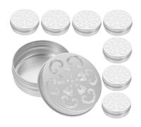 FUTUREORYY 10 pièces Boîte Diffuseur Parfum Aluminium Légère Assainisseur Résistant Corrosion pour Bureau Chambre Salon Diffuseur Odeur Intérieur Portable